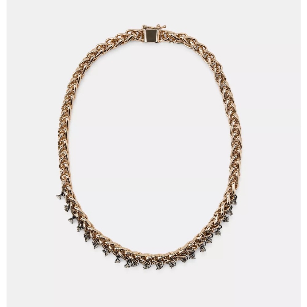 COMBINED JEWELED LINK NECKLACE